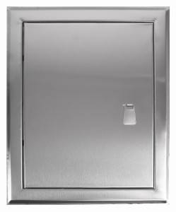 Drzwiczki rewizyjne 15x30 nierdzewne szczotkowane uchwyt