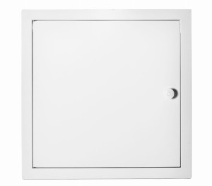 Drzwiczki rewizyjne 100x100 białe gałka