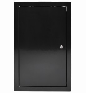 Drzwiczki rewizyjne 15x50 czarne zamek