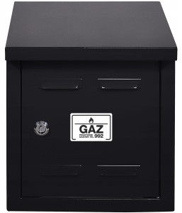 Szafka na zawór gazowy 25x25x30 czarna, bez pleców