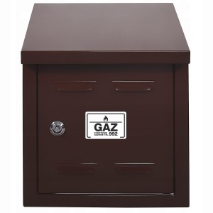 Szafka na zawór gazowy 25x25x30 brązowa, bez pleców