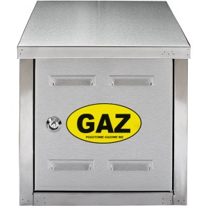 Szafka gazowa 30x30x25 nierdzewna szlifowana, bez pleców