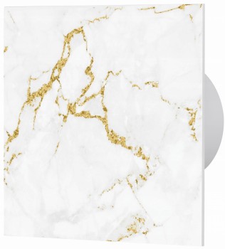 Wentylator łazienkowy airRoxy dRim fi 100 Timer Biało-złoty marmur 