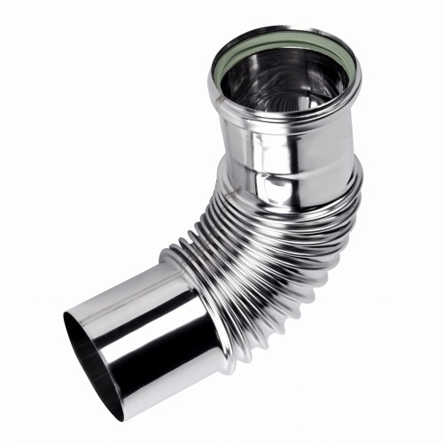Kolano kominowe Turbo 90°  fi 100 kwasoodporne