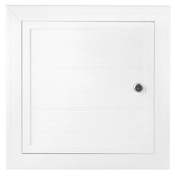 Maskownica komorowa PVC 40x40 biała zamek