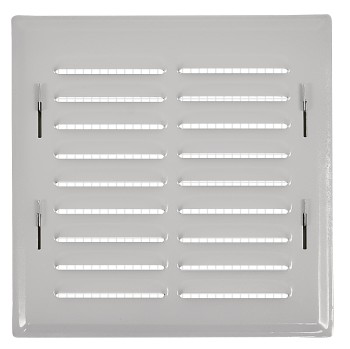 Kratka wentylacyjna 14x14 szara skośna