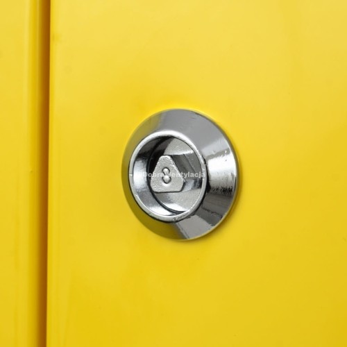 Szafka gazowa 50x100x25 żółta, podwójna, bez pleców