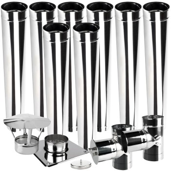 Wkład kominowy jednościenny KJ fi 110 8 mb kwasoodporny