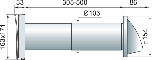 Nawietrzak okrągły z filtrem VENTS PS 102