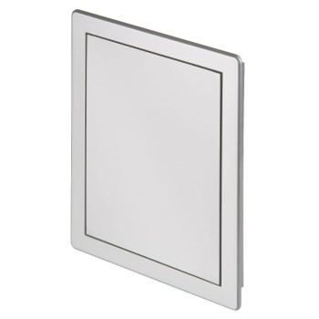 Drzwiczki rewizyjne plastikowe Awenta 15x20 satyna srebrna