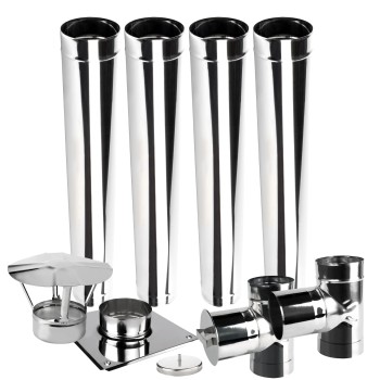 Wkład kominowy jednościenny KŻJ fi 120 4 mb żaroodporny