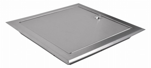 Drzwiczki rewizyjne 20x20 nierdzewne szczotkowane zamek