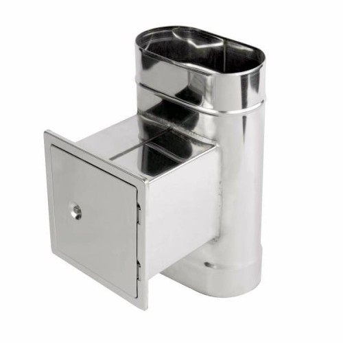 Wyczystka kominowa owalna z drzwiczkami 14x21 120/220 żaroodporna