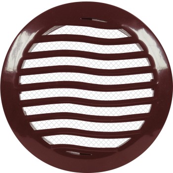 Kratka wentylacyjna fi 110 brązowa prosta EWS