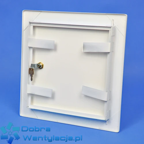 Drzwiczki rewizyjne do szachtów 60x100 białe zamek