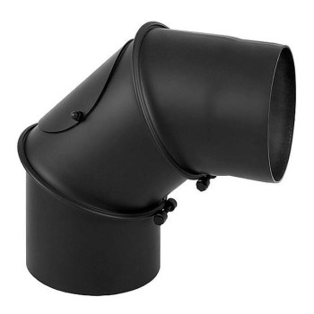 Kolano nastawne czarne z rewizją 90° fi 120 Darco SPK