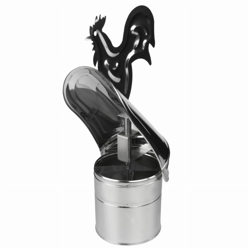 Strażak kominowy z kogutem fi 100 kwasoodporny z podstawą