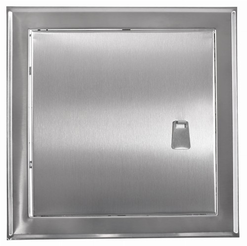 Drzwiczki rewizyjne 15x15 nierdzewne szczotkowane uchwyt