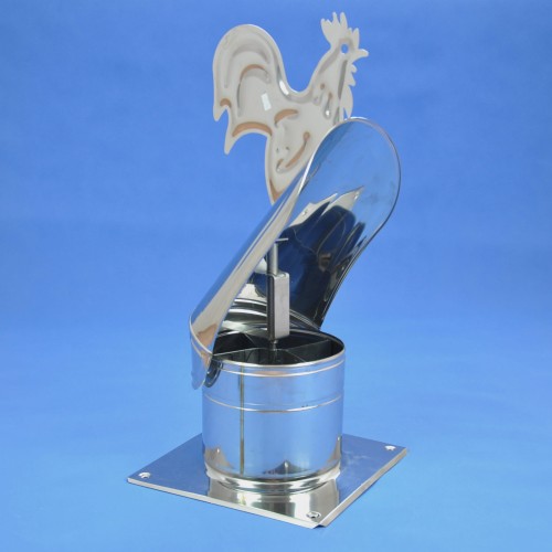 Strażak kominowy z kogutem fi 350 kwasoodporny z podstawą