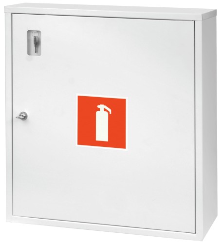 Szafka ochronna na gaśnicę 50x65x25 biała