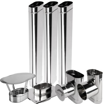 Wkład kominowy owalny kwasoodporny 100/200 3mb