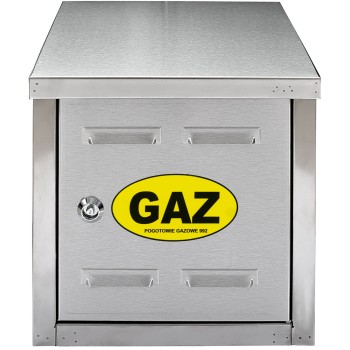 Szafka gazowa 25x25x25 nierdzewna szlifowana, bez pleców