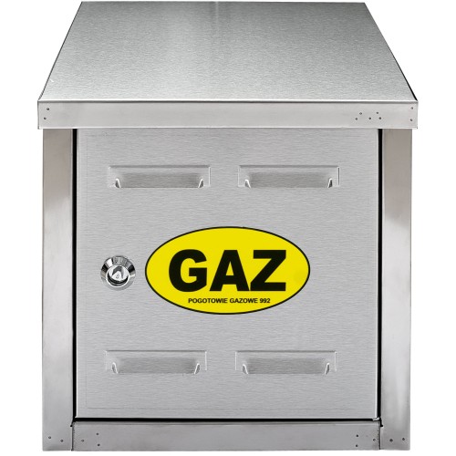 Szafka gazowa 25x30x25 nierdzewna szlifowana, bez pleców
