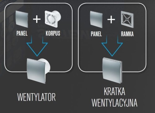 Korpus wentylatora Awenta System+ Silent 100 Timer