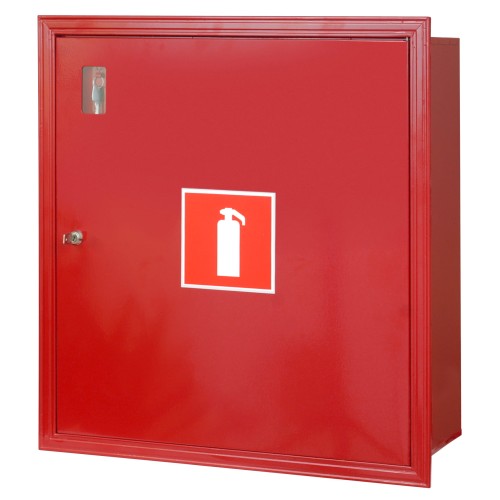 Szafka ochronna na gaśnicę 50x55x25 czerwona