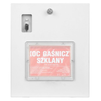 Szafka ochronna na koc gaśniczy 31x37x7 biała