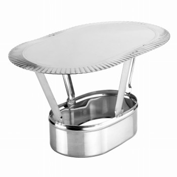 Daszek kominowy owalny 100/200 żaroodporny