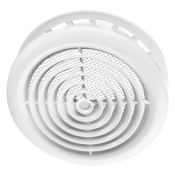 Kratka wentylacyjna sufitowa / Dyfuzor fi 125 biała 