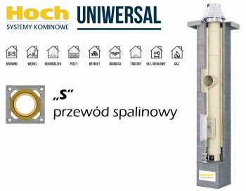 Komin ceramiczny HOCH UNIWERSAL S fi 160 4 m