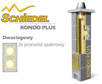 Komin ceramiczny SCHIEDEL RONDO PLUS 2 x fi 180 6 m