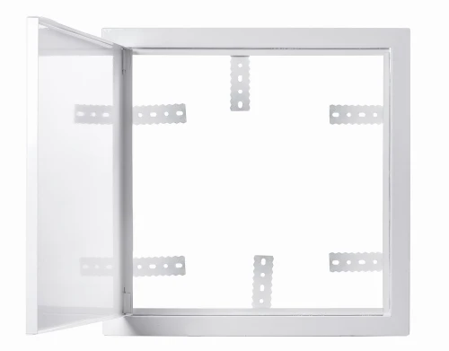 Drzwiczki rewizyjne 90x90 białe uchwyt