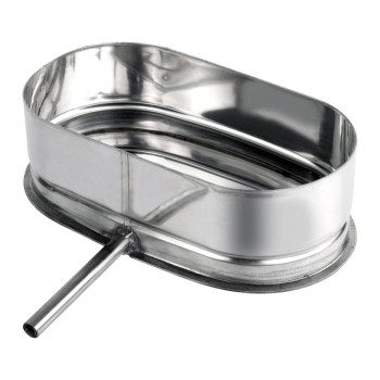 Odskraplacz kominowy owalny z wyjściem bocznym 100/200 żaroodporny