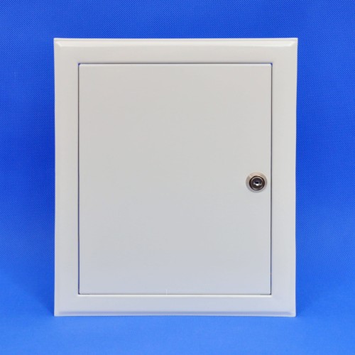 Drzwiczki rewizyjne 25x40 białe zamek