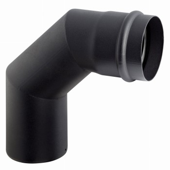 Kolano spalinowe stałe do pieców na pelet fi 80 90º Darco SPKP