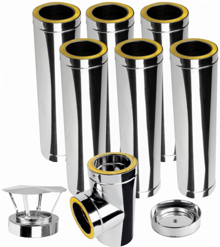 Komin izolowany kwasoodporny fi 500 6 m