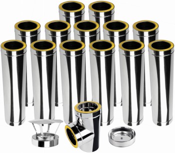 Komin izolowany dwuścienny KDI1 fi 300 13mb kwasoodporny