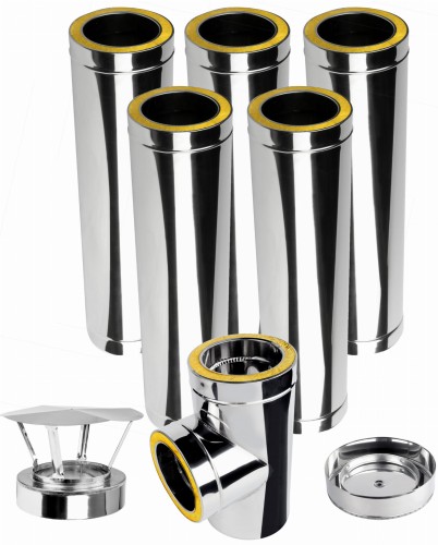 Komin izolowany kwasoodporny fi 250 5 m