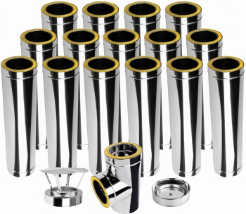 Komin izolowany dwuścienny KDI1 fi 130 15mb kwasoodporny