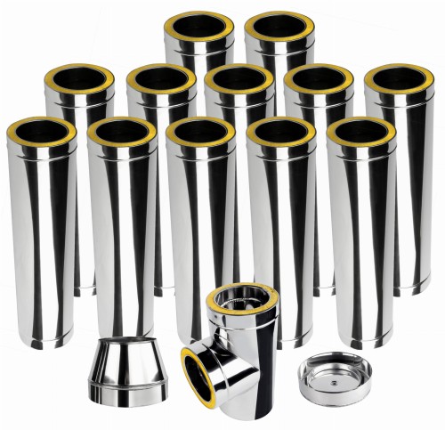 Komin izolowany kwasoodporny fi 120 12 m