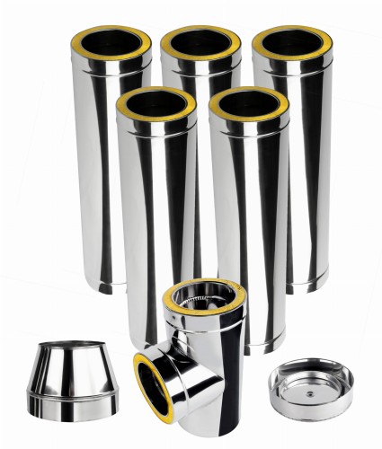 Komin izolowany kwasoodporny fi 160 5 m