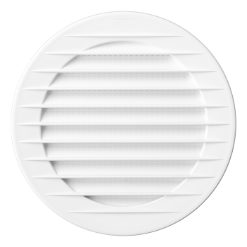 Kratka wentylacyjna fi 125 biała skośna