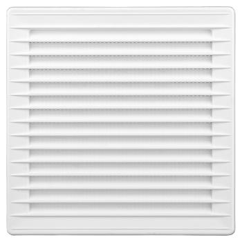 Kratka wentylacyjna 17x17 fi 100 biała skośna