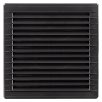 Kratka wentylacyjna 17x17 fi 125 grafit skośna