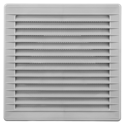 Kratka wentylacyjna 14x14 szara skośna