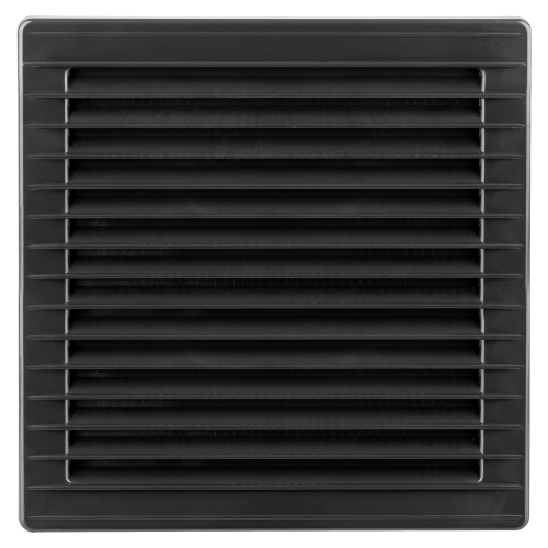 Kratka wentylacyjna 14x14 grafitowa skośna