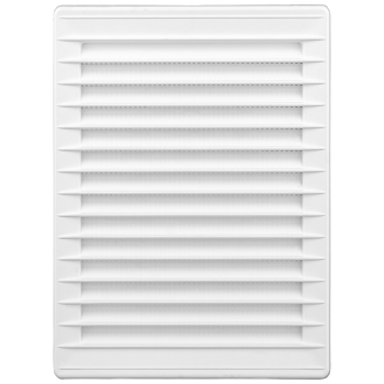 Kratka wentylacyjna 14x21 biała skośna